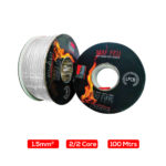 1.5 mm2 2/2 cores FA Cable White 100 mtr Rolls, LPCB Approved