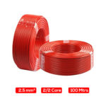2.5 mm2 2/2 cores Fire Alarm Cable Red 100 Mtr Rolls, UL Listed
